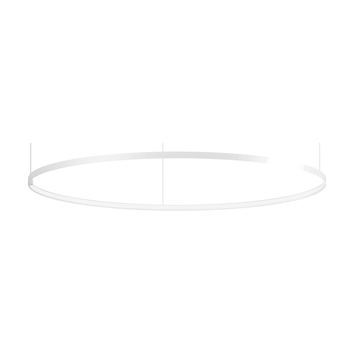 Zero Round Aluminium Ring LED Pendant Light 146cm Without Canopy