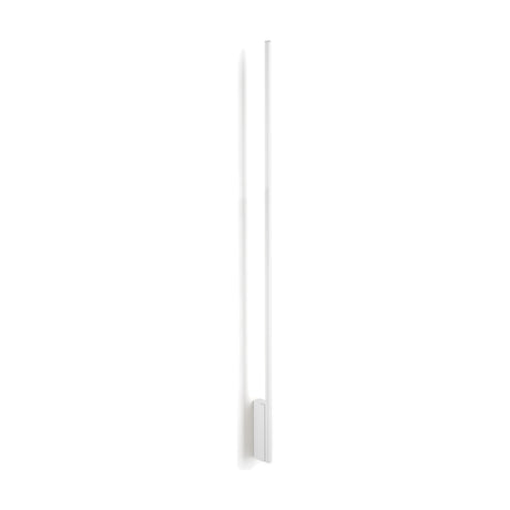 Hilow Line linear wall light, a slim 150cm white bar with integrated LED diffuser mounted on a small white bracket, shown against a plain white background.