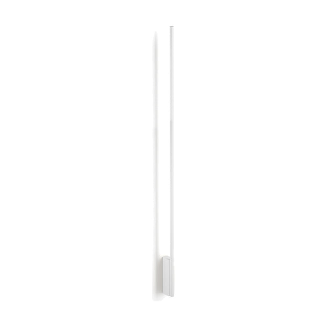 Hilow Line linear wall light, a slim 150cm white bar with integrated LED diffuser mounted on a small white bracket, shown against a plain white background.