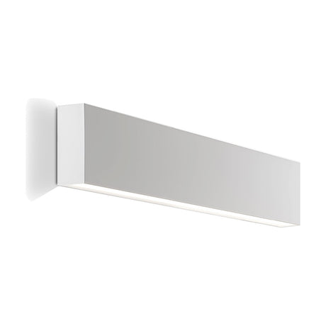 Giano Aluminium Linear LED Wall Light 51.8cm, a slim rectangular white bar fixture with a flat front and integrated LED strip along its length, shown on a plain white background.