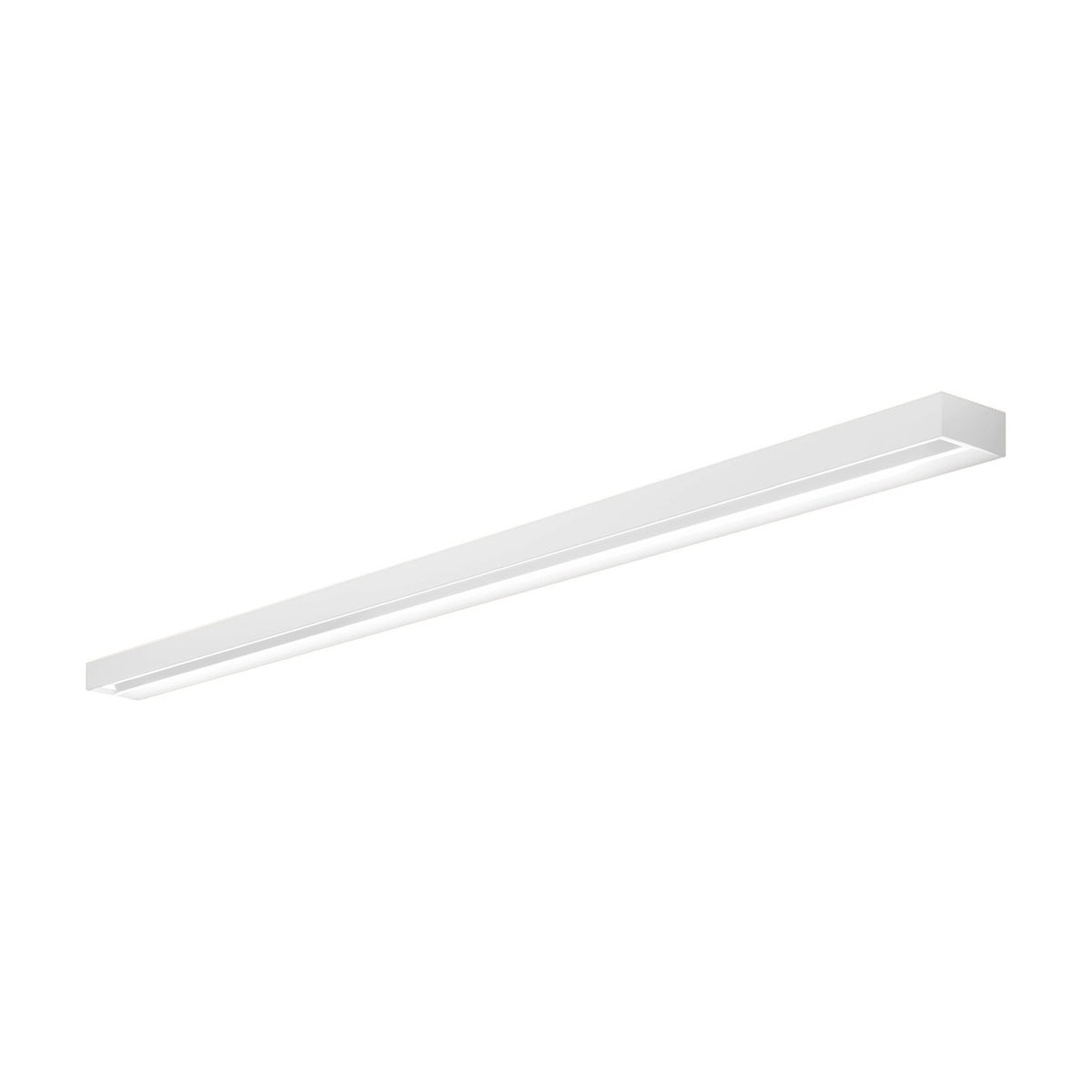 Zero Line Metal Linear Wall & Ceiling Light, 102cm white bar with a narrow full-length LED strip, shown diagonally on a plain white background.