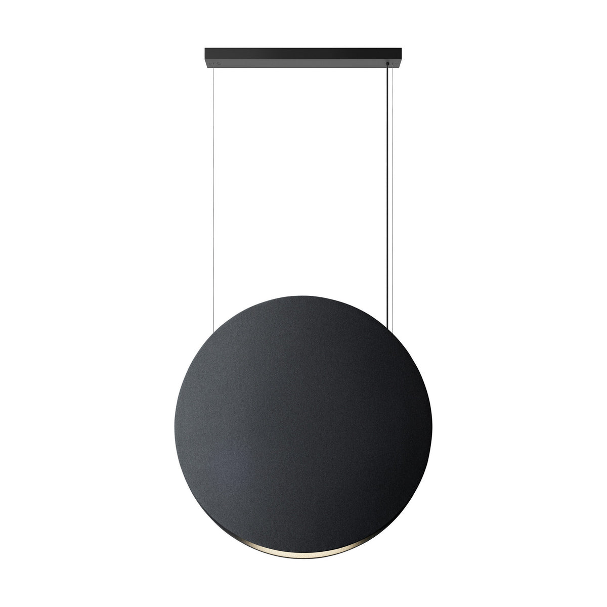 Noren S/100 Fabric Disc LED Pendant Light - Dark Grey
