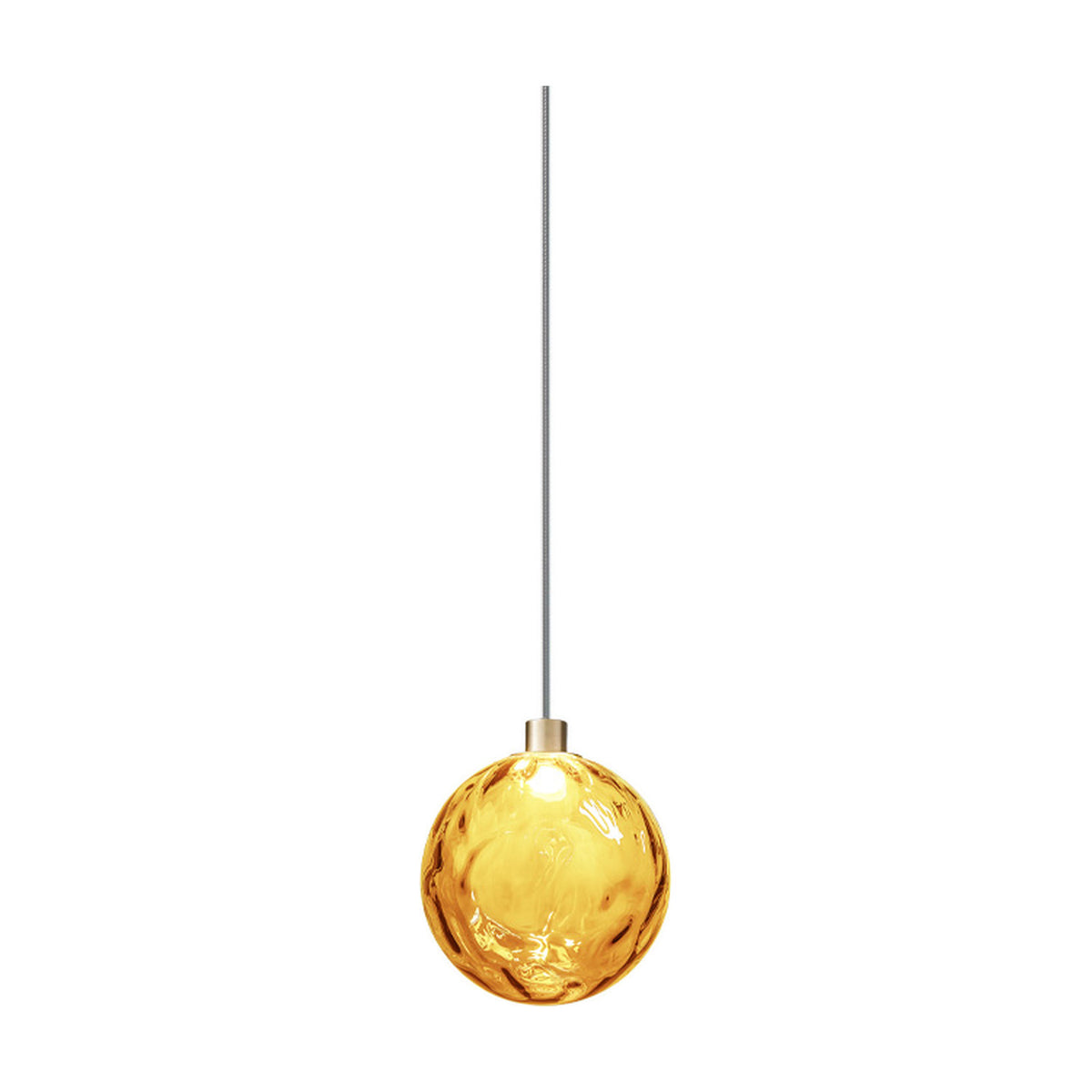 Murané Caramel Glass Sphere Pendant Light 15cm - Champagne