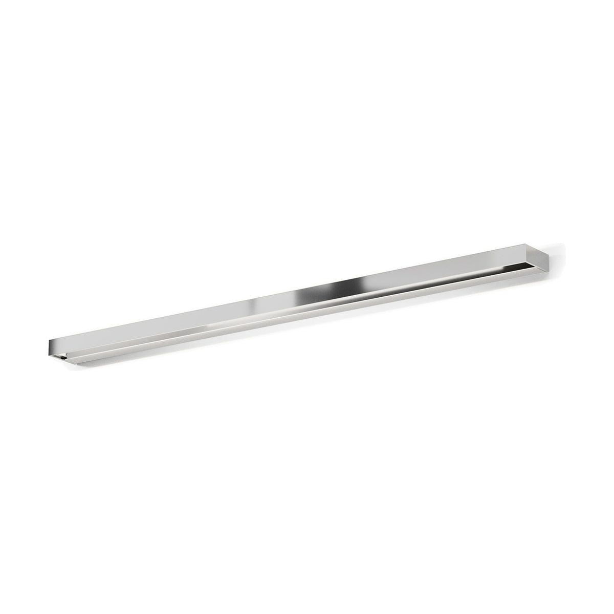 Zero Line Metal Linear Wall & Ceiling Light, 102cm, a slim chrome bar fixture with integrated LED strip, shown at an angle on a plain white background.