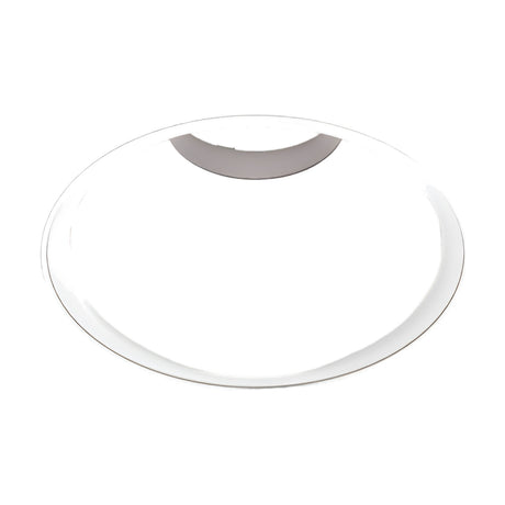 Bug Halo Recessed LED Downlight in white, a round ceiling fitting with a smooth inset cone revealing a grey recess, shown on a plain white background.