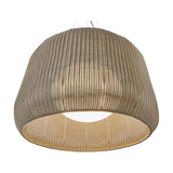 Fora 90 Drum LED Outdoor Pendant Light - Light Beige