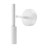 Tubino Aluminium LED Wall & Ceiling Light in white, showing a slim tube fixture mounted on a short arm from a round wall plate, set against a plain background.