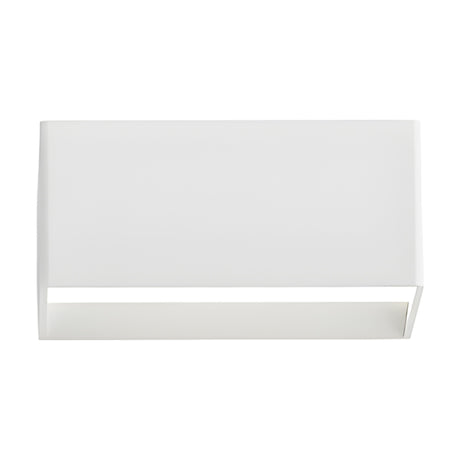 Toy S LED Wall Light in white, a compact rectangular box with clean edges and a slim light-emitting opening along the lower edge, shown on a plain white background.