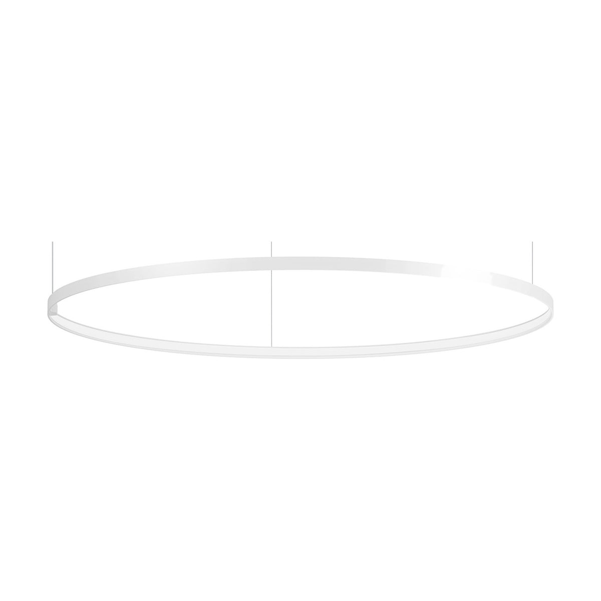 Zero Round Aluminium Ring LED Pendant Light 122cm Without Canopy