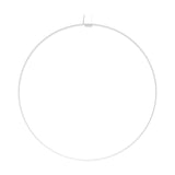 Zero Round Vertical Ring Pendant Light 98cm, a white circular pendant with integrated LED, suspended on two fine cables against a plain white background.