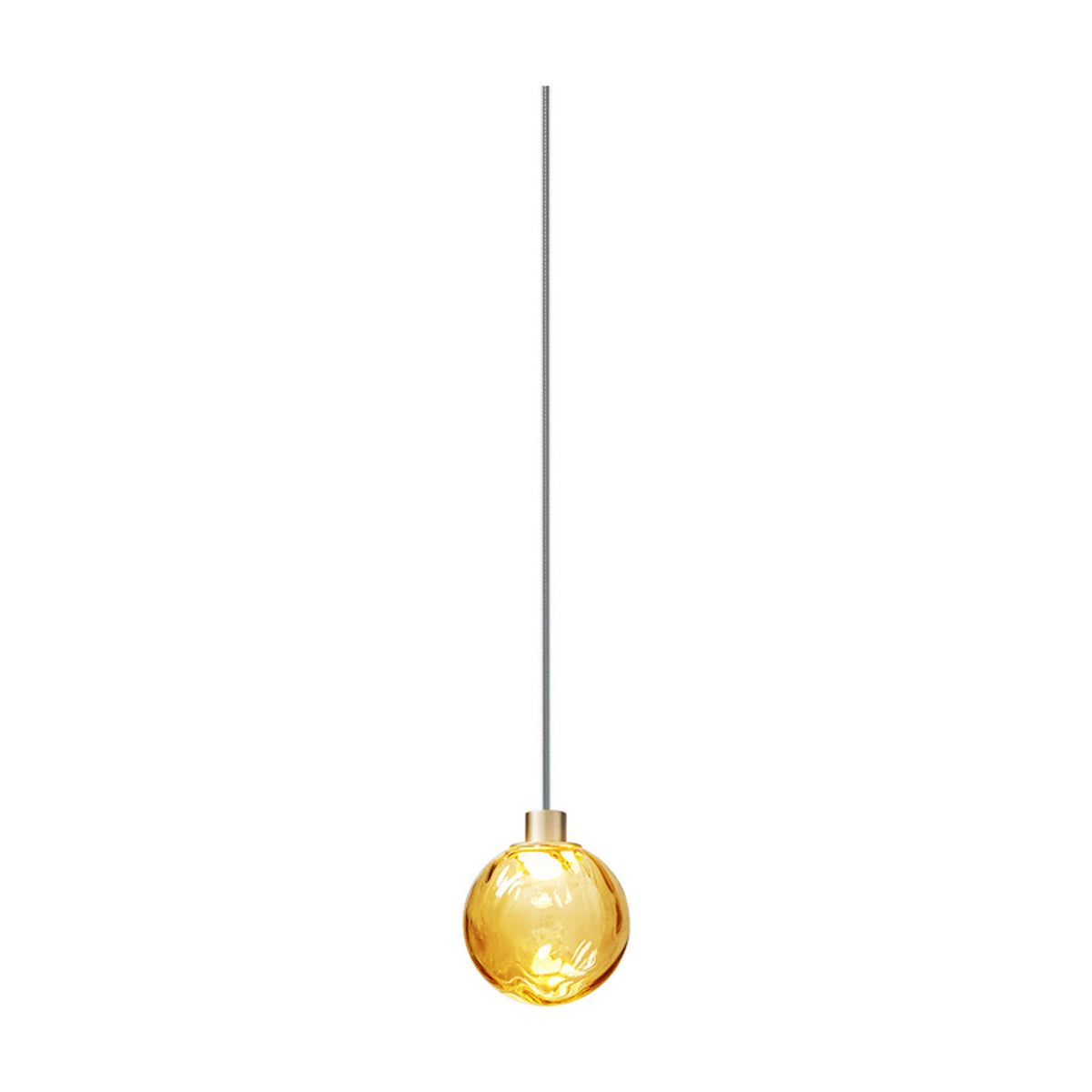 Murané Caramel Glass Sphere Pendant Light 10cm - Champagne