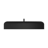 Rea Dome Pendant Light in matt black aluminium, a wide flat dome shade with a short cable rise, shown on a plain white background.