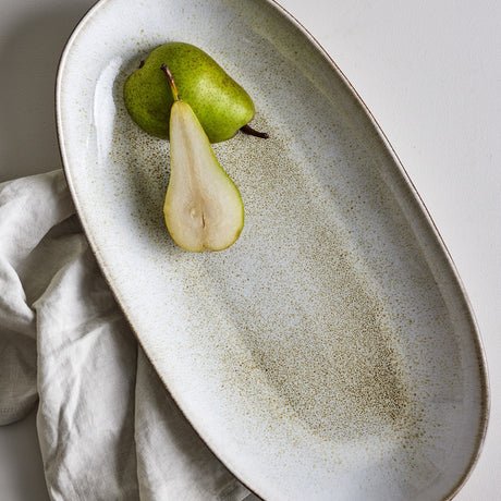 Sandrine Stoneware Platter - Beige