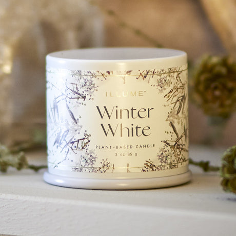 Winter White Demi Vanity Tin Scented Candle