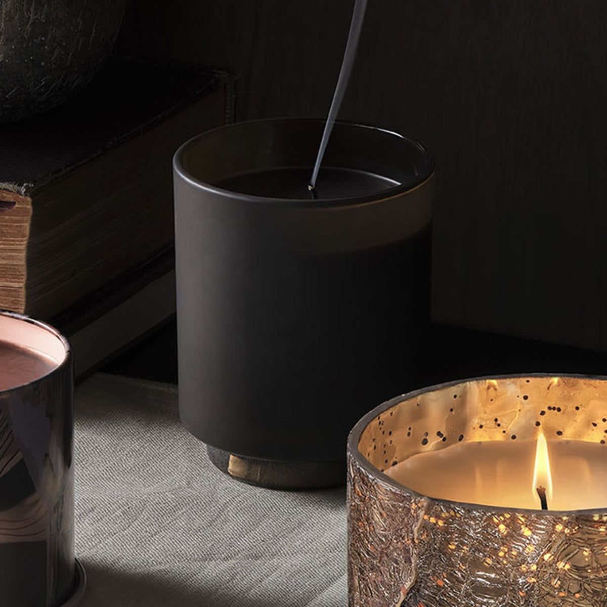 Woodfire Boxed Glass Scented Candle