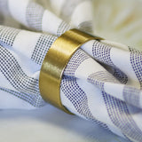 Laurie Round Brass Napkin Rings Pack of 4 - Gold