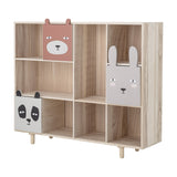Calle Wooden Kids Bookcase 90x107cm - Multi