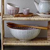 Maya Stoneware Bowl 28.5cm - Green