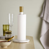 Emira Marble Kitchen Roll Holder - White