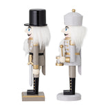 Darren Wooden Christmas Decorations 20cm Set of 2 - Multi