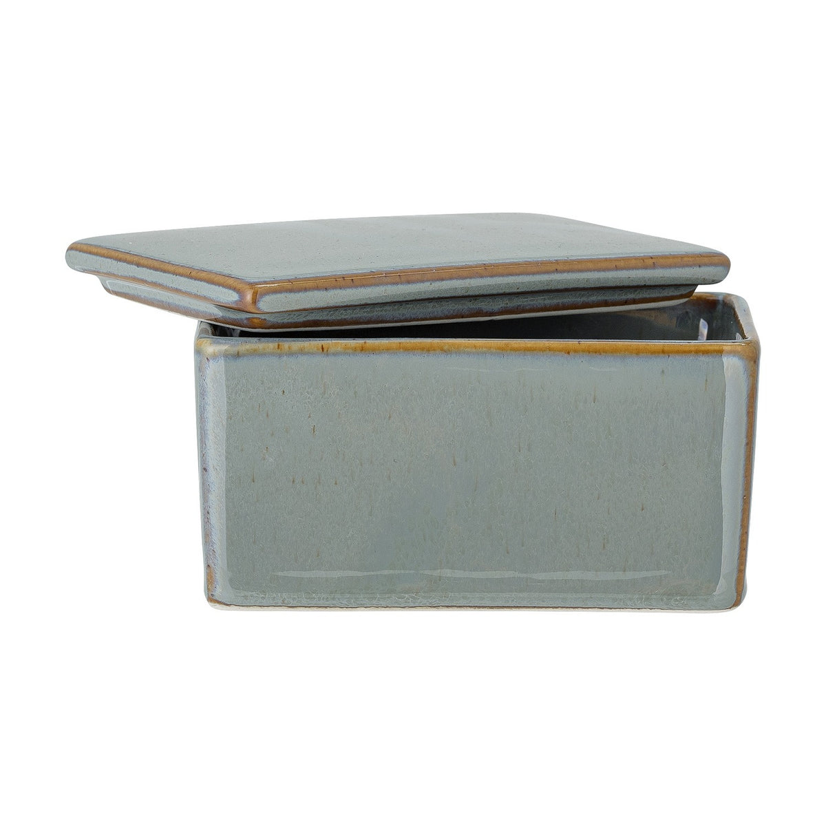 Pixie Stoneware Butter Dish - Green