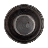 Linne Stoneware Bowl 15cm in Bronze, shown from above with a speckled metallic finish and uneven rim, set against a plain white background.