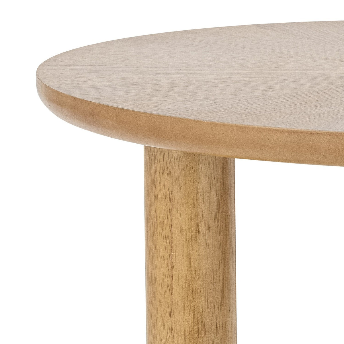 Noma Round Wooden Coffee Table - Beige