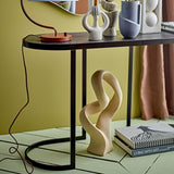 Carter Geometric Wooden Console Table - Black