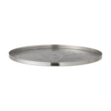Leila Floral Iron Tray - Silver