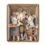 Peo Wool Christmas Tree Decorations Set of 3 - Beige