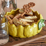 Limone Lemon Stoneware Bowl 21cm - Yellow