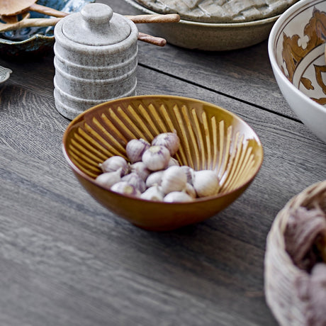 Heikki Stoneware Bowl 19cm - Brown