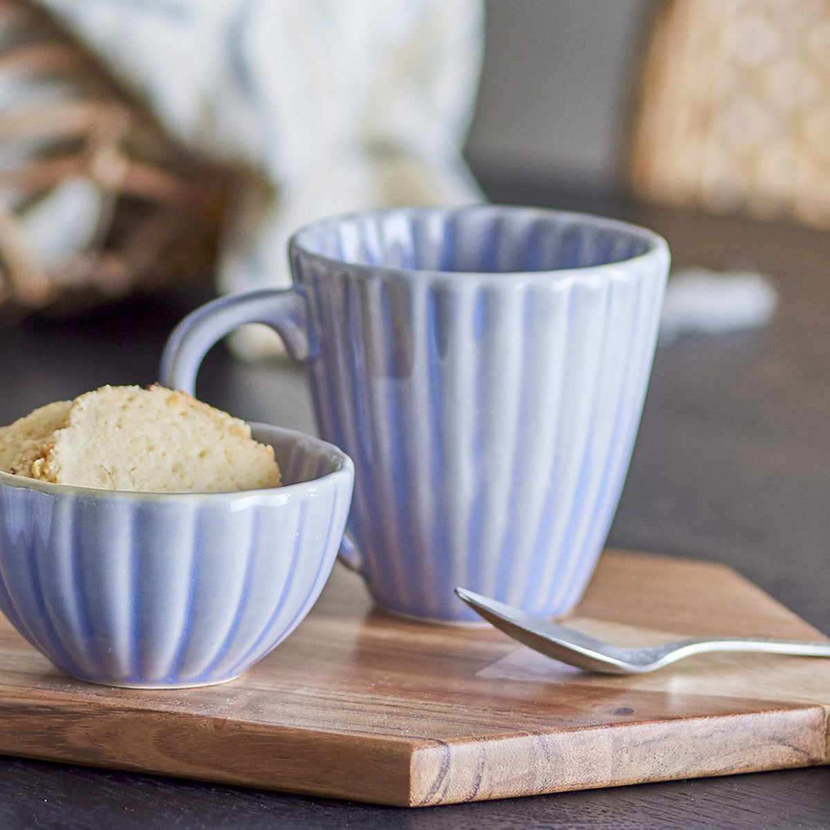 Latina Stoneware Cup 220ml - Light Blue
