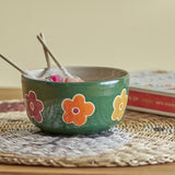 Addy Stoneware Bowl 12cm - Green