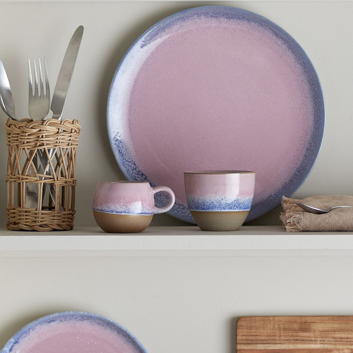 Paula Stoneware Side Plate - Pink