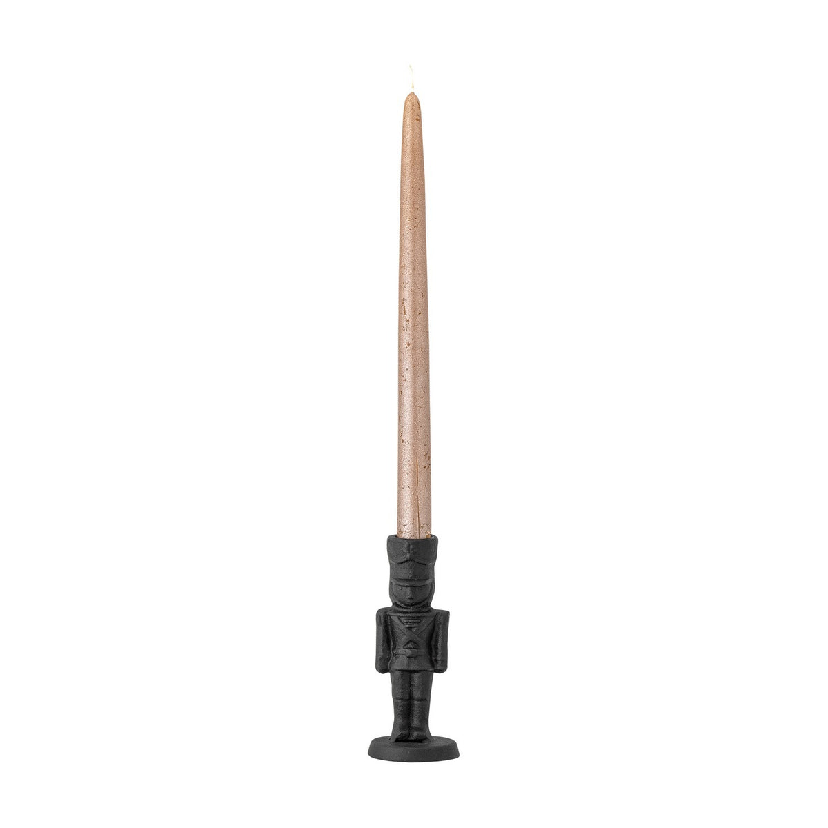 Vernon Cast Iron Christmas Candle Holder - Black