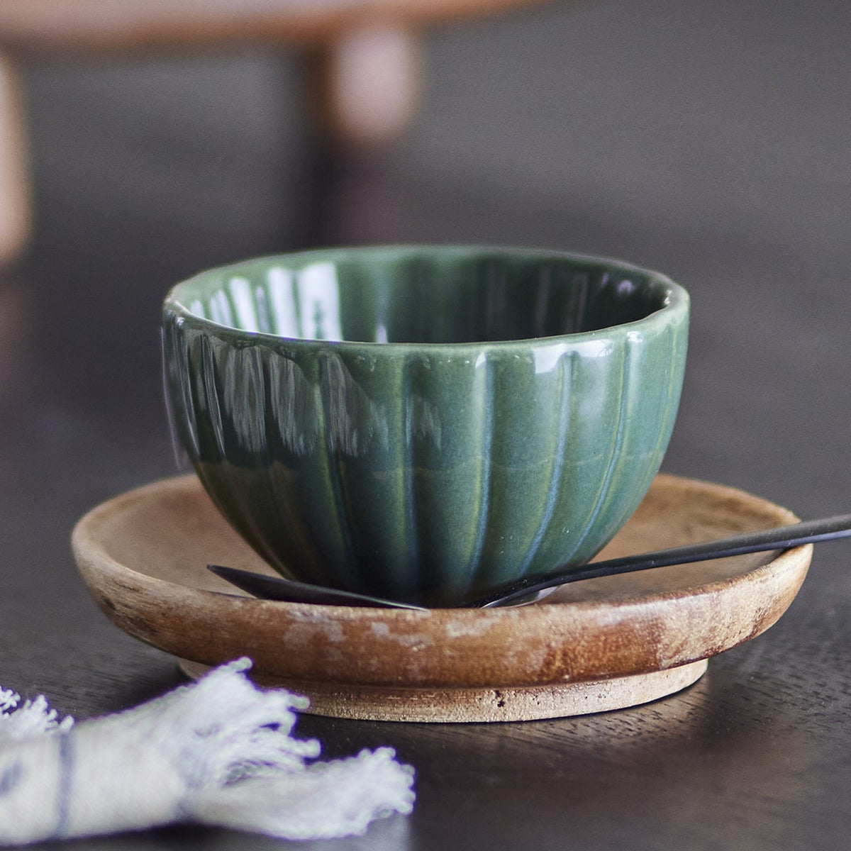 Latina Stoneware Bowls 9cm Set of 6 - Green