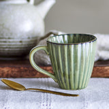 Latina Stoneware Cups 220ml Set of 6 - Green