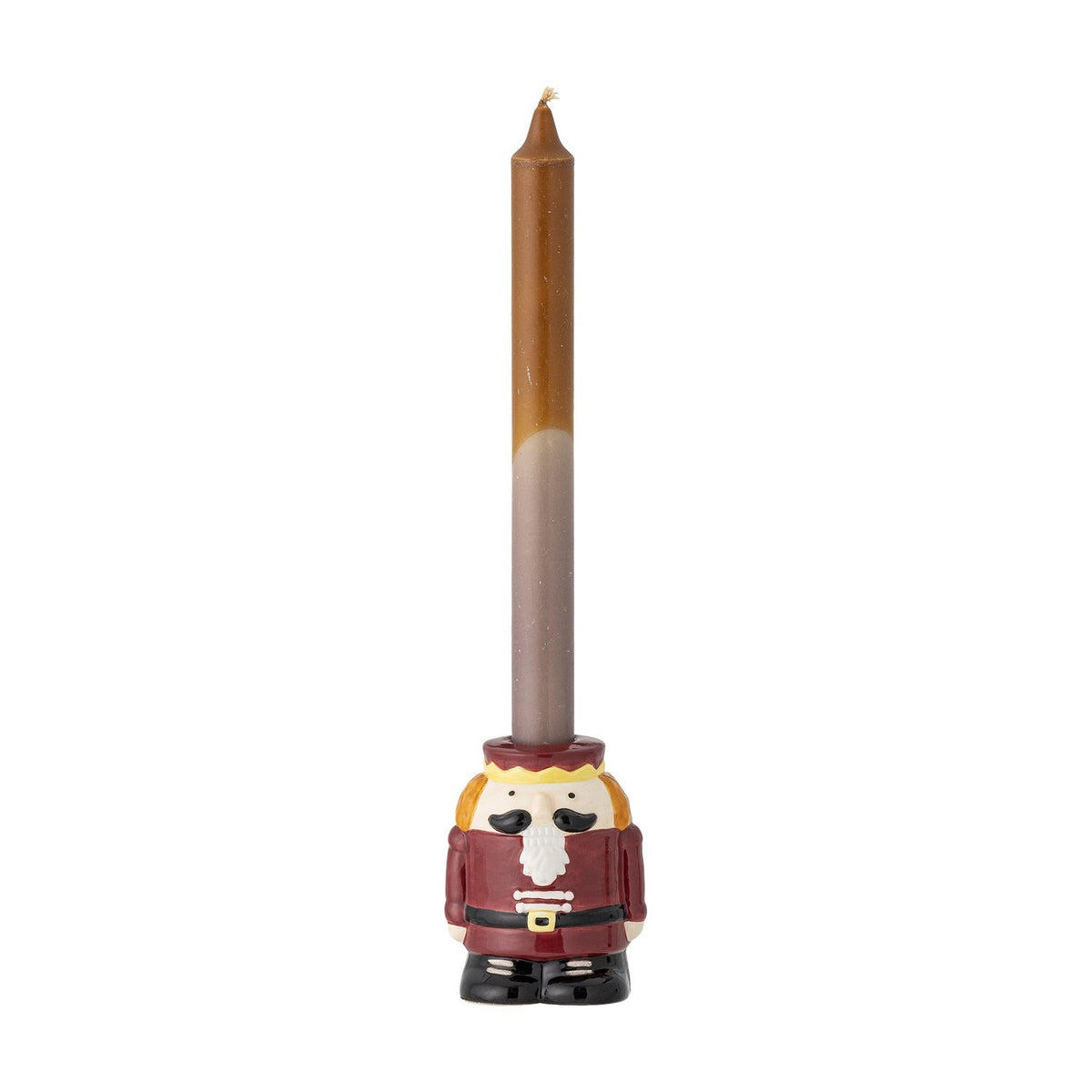 Feast Stoneware Christmas Candle Holder - Red