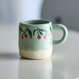 Millie Stoneware Cup 110ml - Green