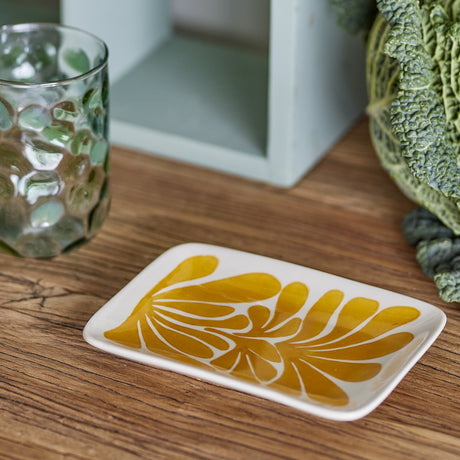 Fauni Stoneware Plate - Yellow