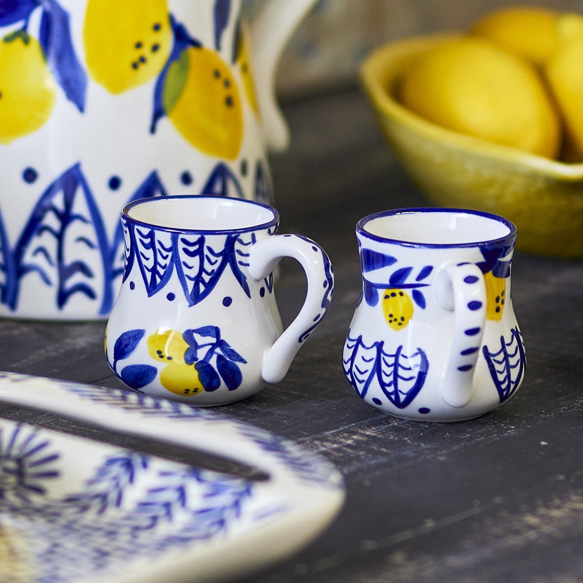Maxima Stoneware Espresso Cups 112ml Set of 2 - Blue