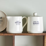 Wendy Stoneware Milk Jug & Sugar Bowl 370ml Set of 2 - White