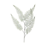 Sago Artificial Stem in green, a single branching stalk with arching fern-like fronds lined with narrow leaflets, shown against a plain white background.