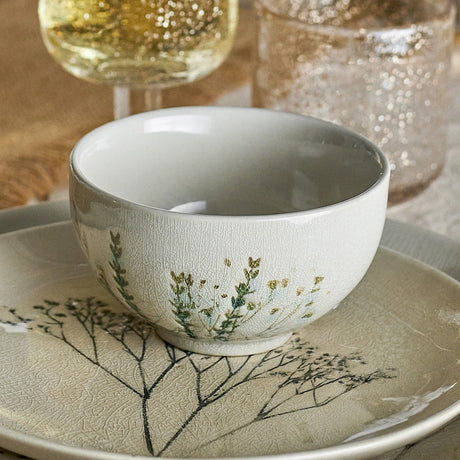 Bea Crackle Stoneware Bowls 11.5cm Set of 6 - Cream
