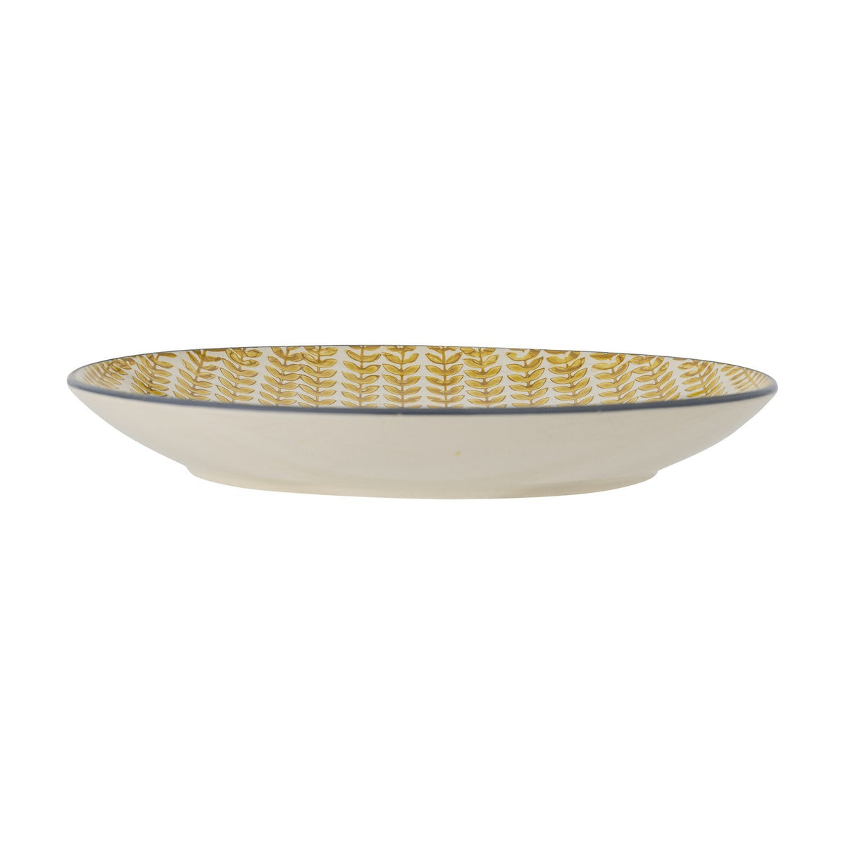 Maple Leaf Stoneware Dinner Plate - Yellow
