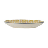 Maple Leaf Stoneware Dinner Plate - Yellow