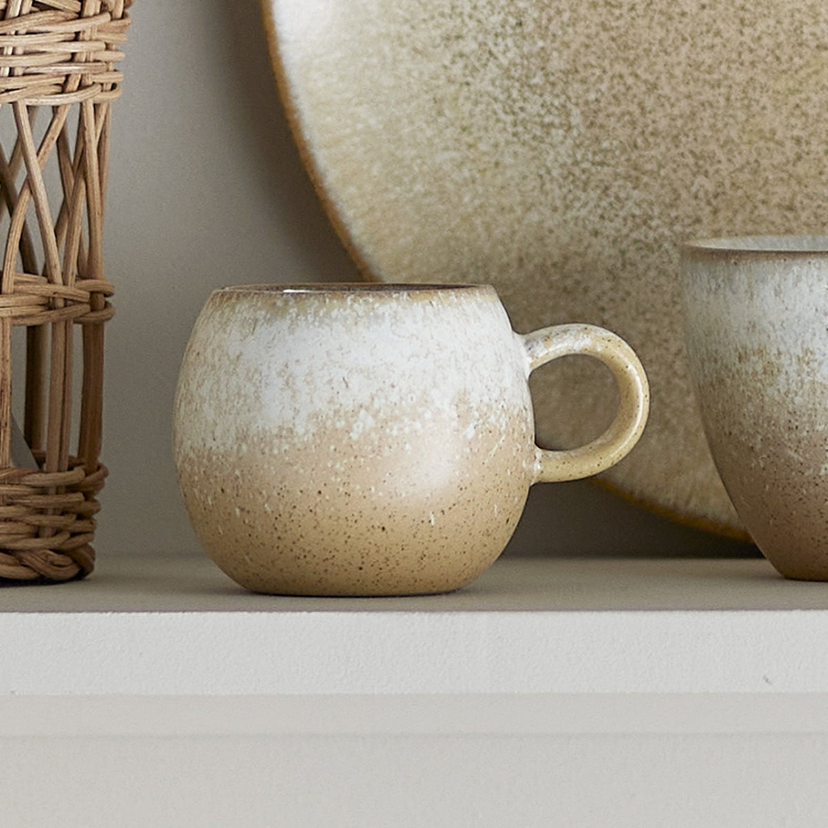 Paula Stoneware Espresso Cup 140ml - Beige