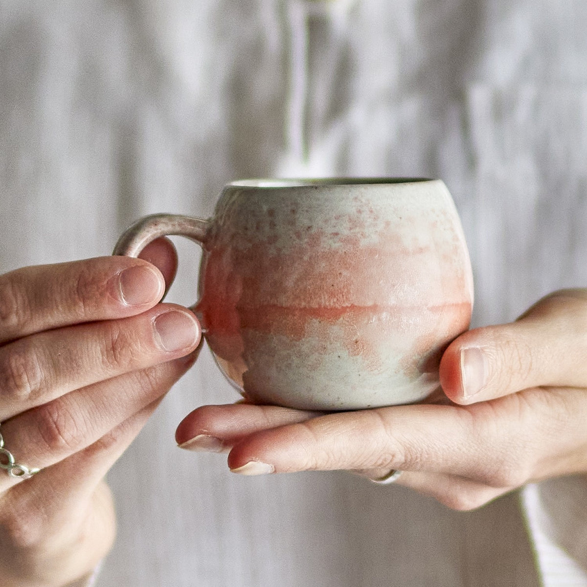 Paula Stoneware Espresso Cup 140ml - Orange