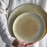 Paula Speckled Stoneware Dinner Plate - Beige